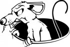 Aufkleber Ratte *