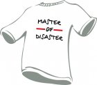 Fun-Shirt mit "MASTER of DISASTER" Aufdruck